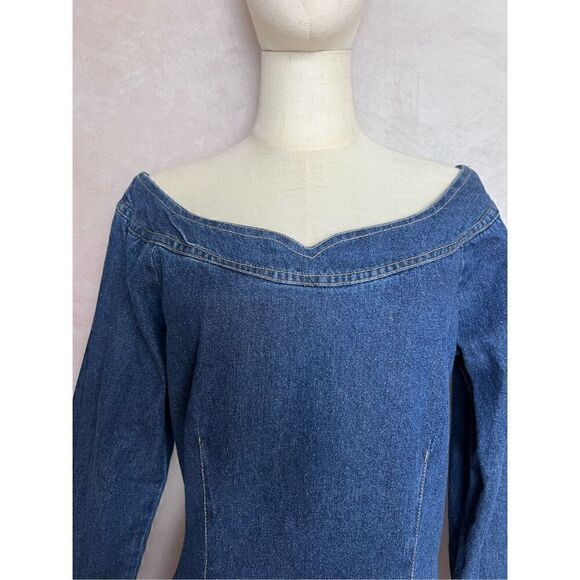 80s Jean Dress - Picture 2 of 5